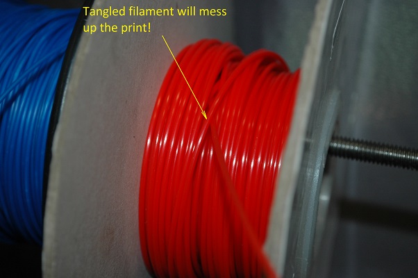 Tangled filament causes all sort of 3D printing nightmares.