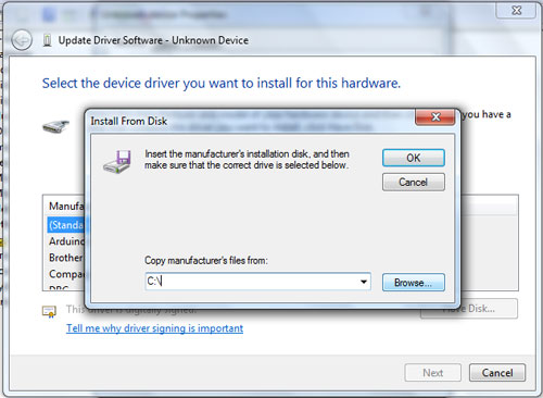 arduino driver install step 009 win7