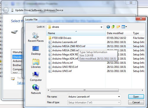 arduino driver install step 010 win7