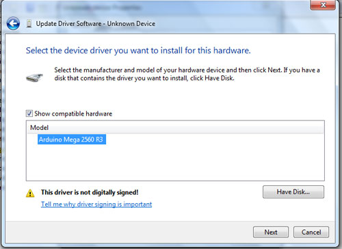 arduino driver install step 012 win7